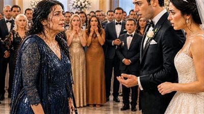 ابني باعتلي عنوان غلط يوم فرحه مكسوف منى 