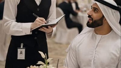 أهان الشيخ النادلة أمام الجميع 