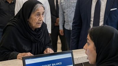 سخر من سيدة مسنة في البنك لكنه ندم على كل كلمة قالها 